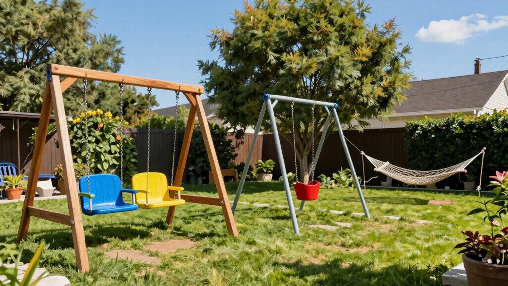 top backyard swing sets