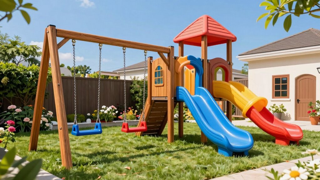 top backyard swing sets