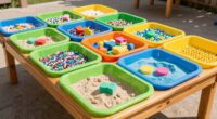 top dual bin sensory tables