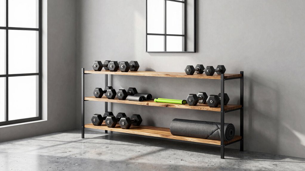 top home gym storage