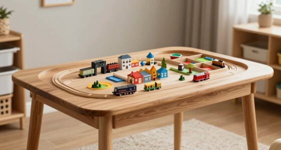 top large wooden train tables