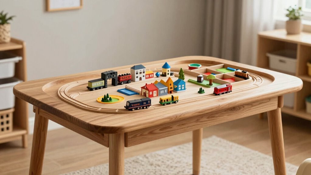 top large wooden train tables