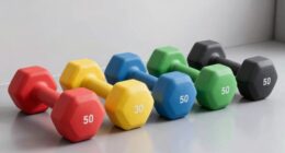 top rubber dumbbell sets