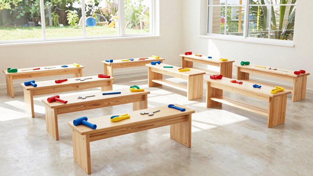 top toddler wooden tool benches