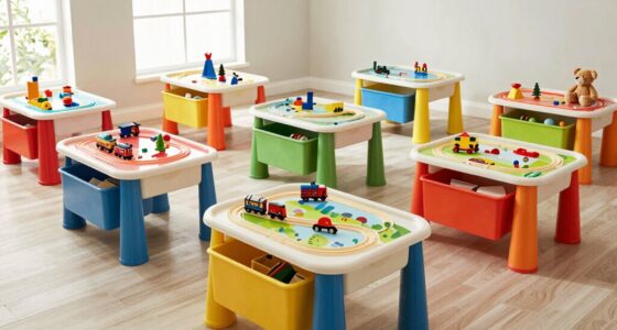 top train table storage