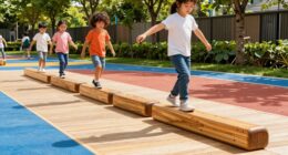 top wooden balance beams