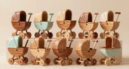 top wooden doll strollers
