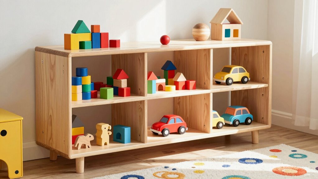 top wooden playroom organizers