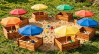 top wooden sandbox canopies