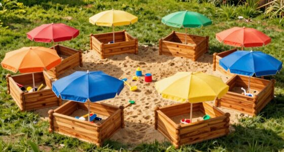 top wooden sandbox canopies