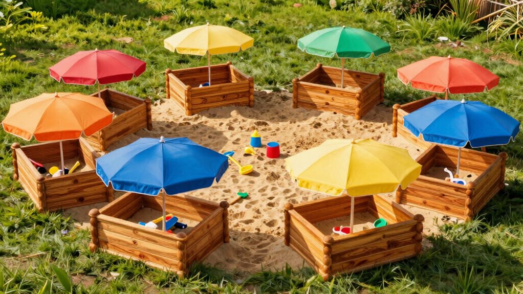 top wooden sandbox canopies