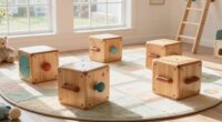 top wooden toddler climbing cubes