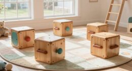 top wooden toddler climbing cubes
