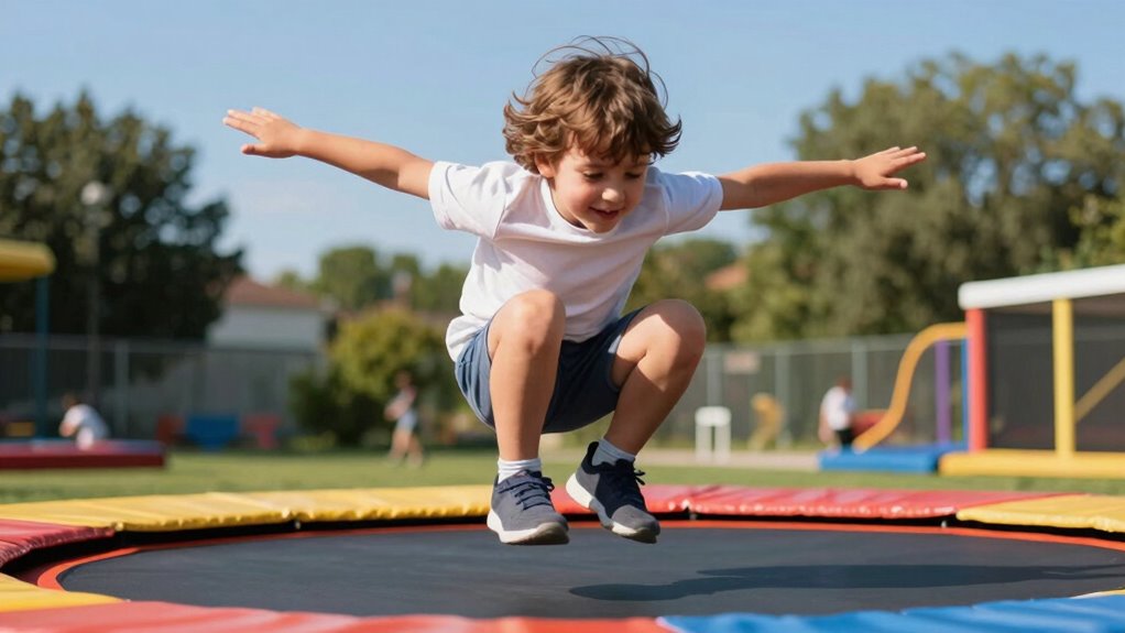 trampoline safety enhances coordination
