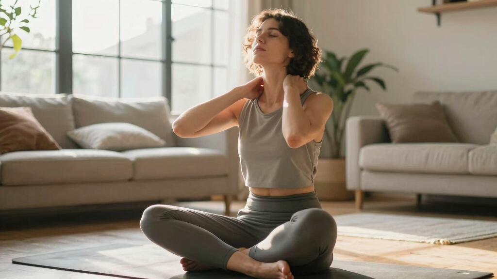 5-Minute Seated Yoga to Relieve Neck Pain