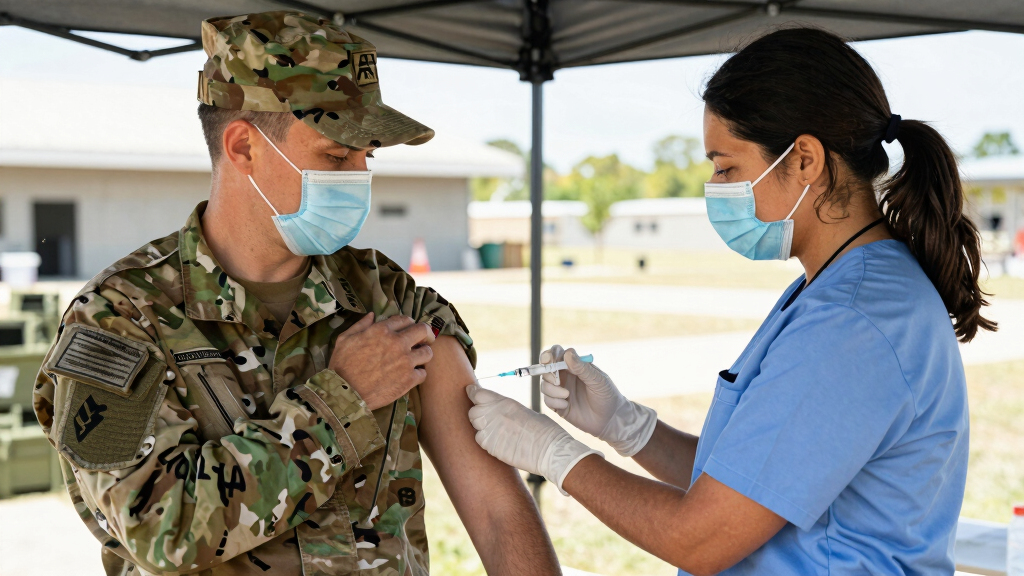 Military requiring flu vaccines for recruits as Air Force base deals with outbreak