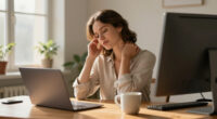 Three Of The Best Exercises For Tech Neck—and You Can Do Them All At Your Desk